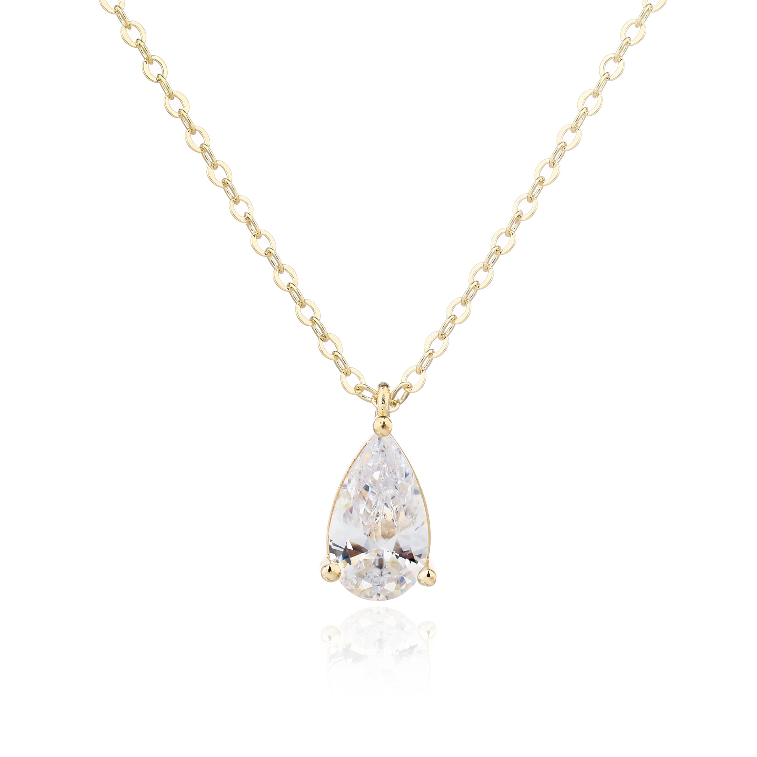 שרשרת זהב בעיצוב טיפה קלאסי