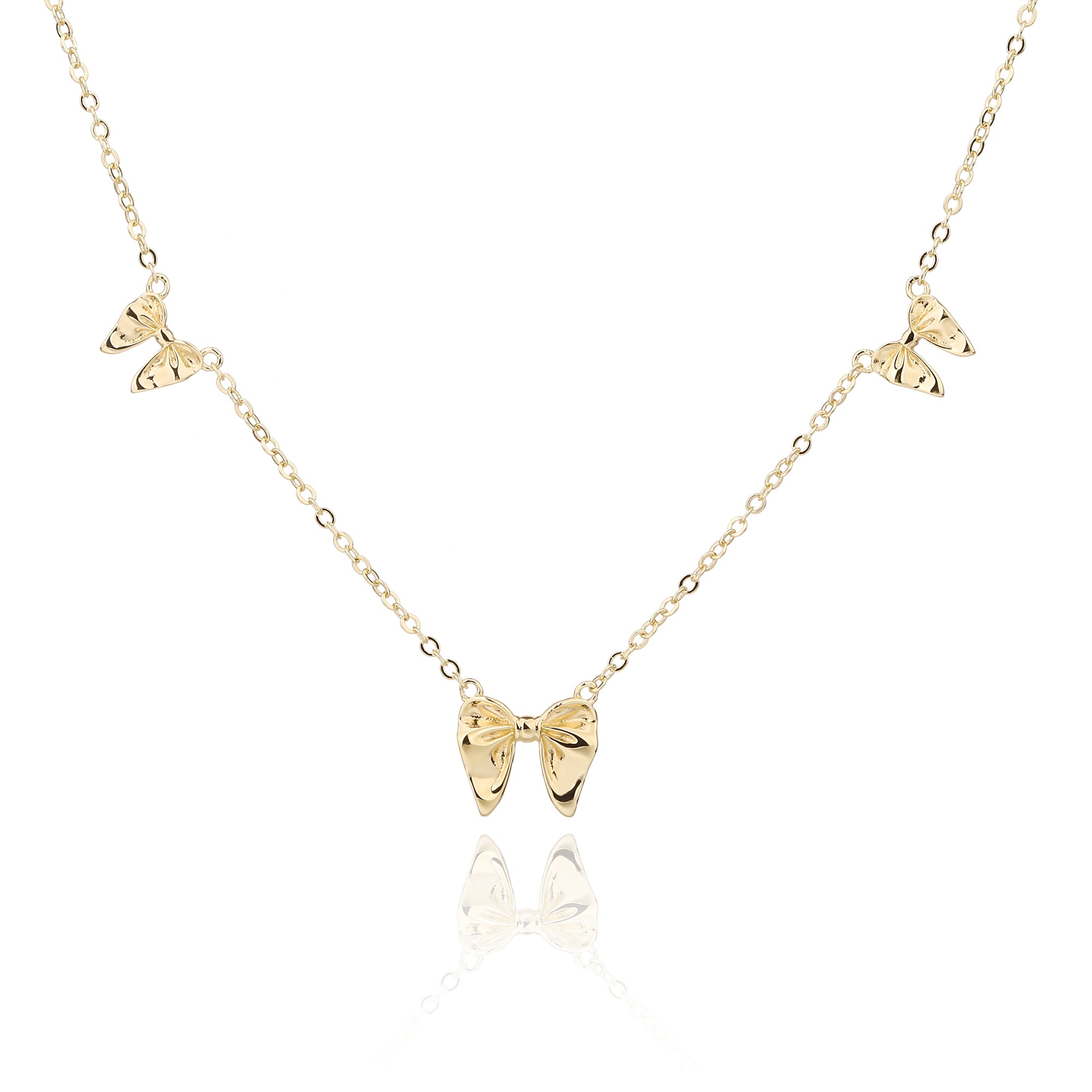 PIONA שרשרת פפיונים בציפוי זהב