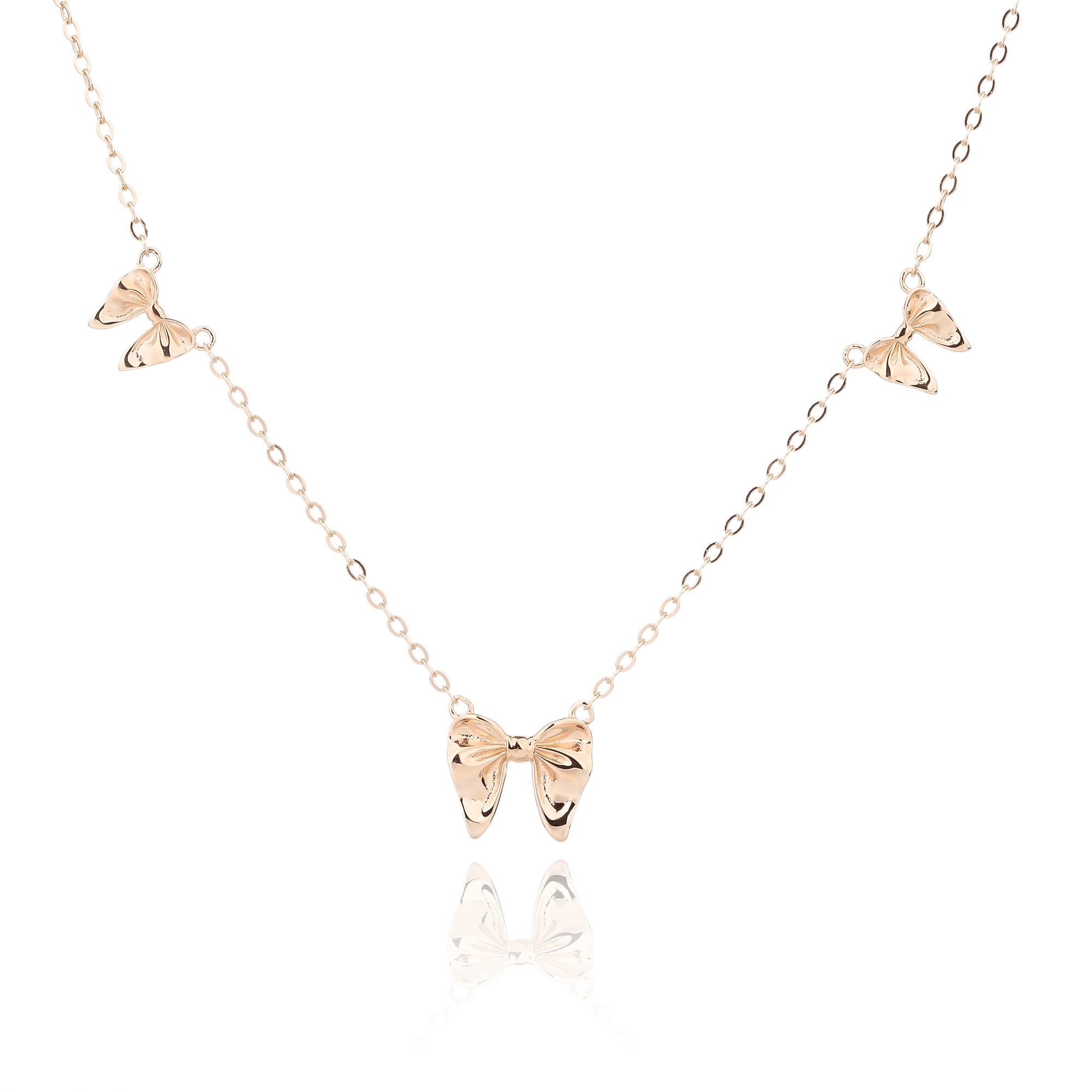 שרשרת פפיונים רוז גולד