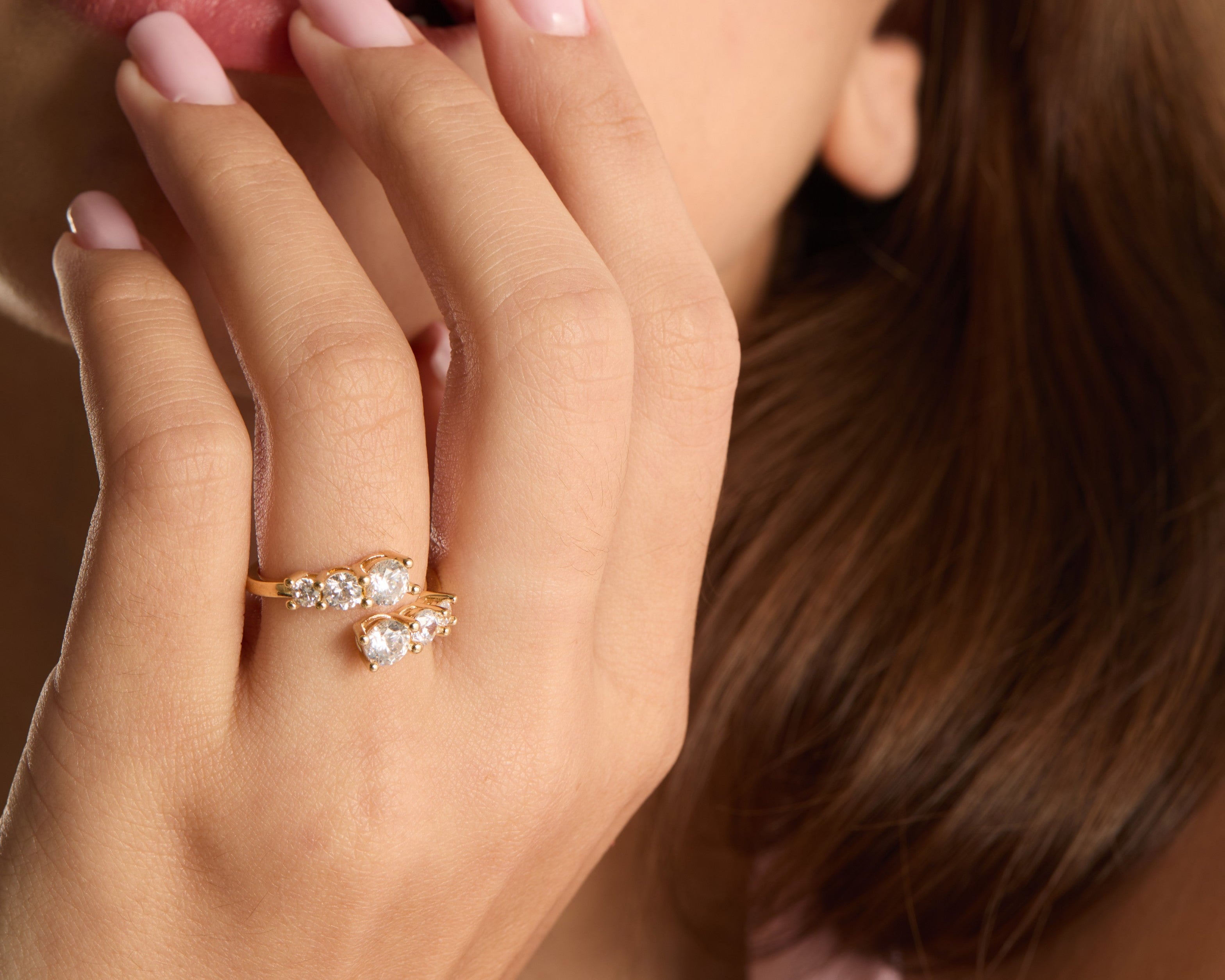 טבעת טיפה עשויה מכסף 925