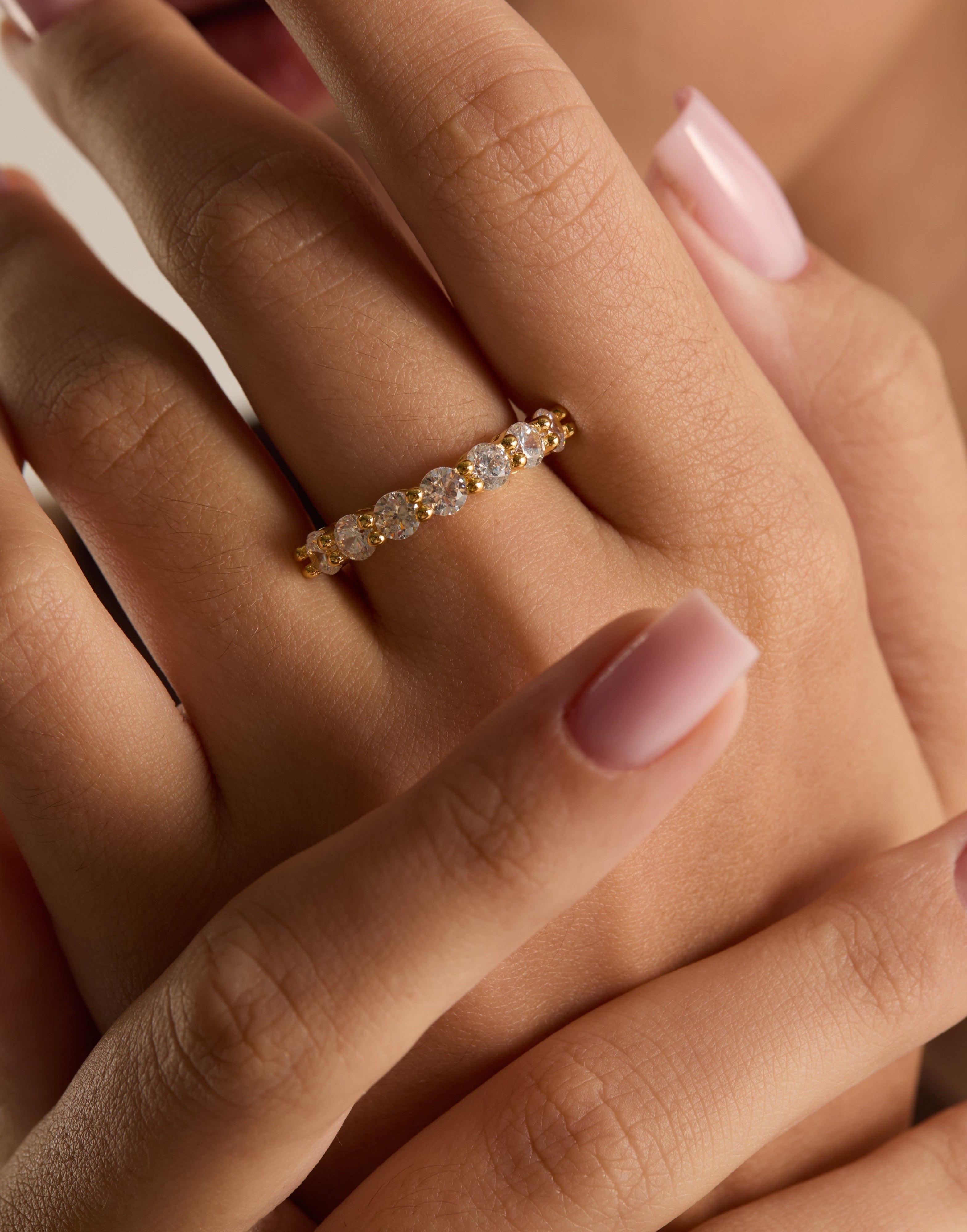 טבעת אינפיניטי מכסף אמיתי 925 בציפוי רוז גולד