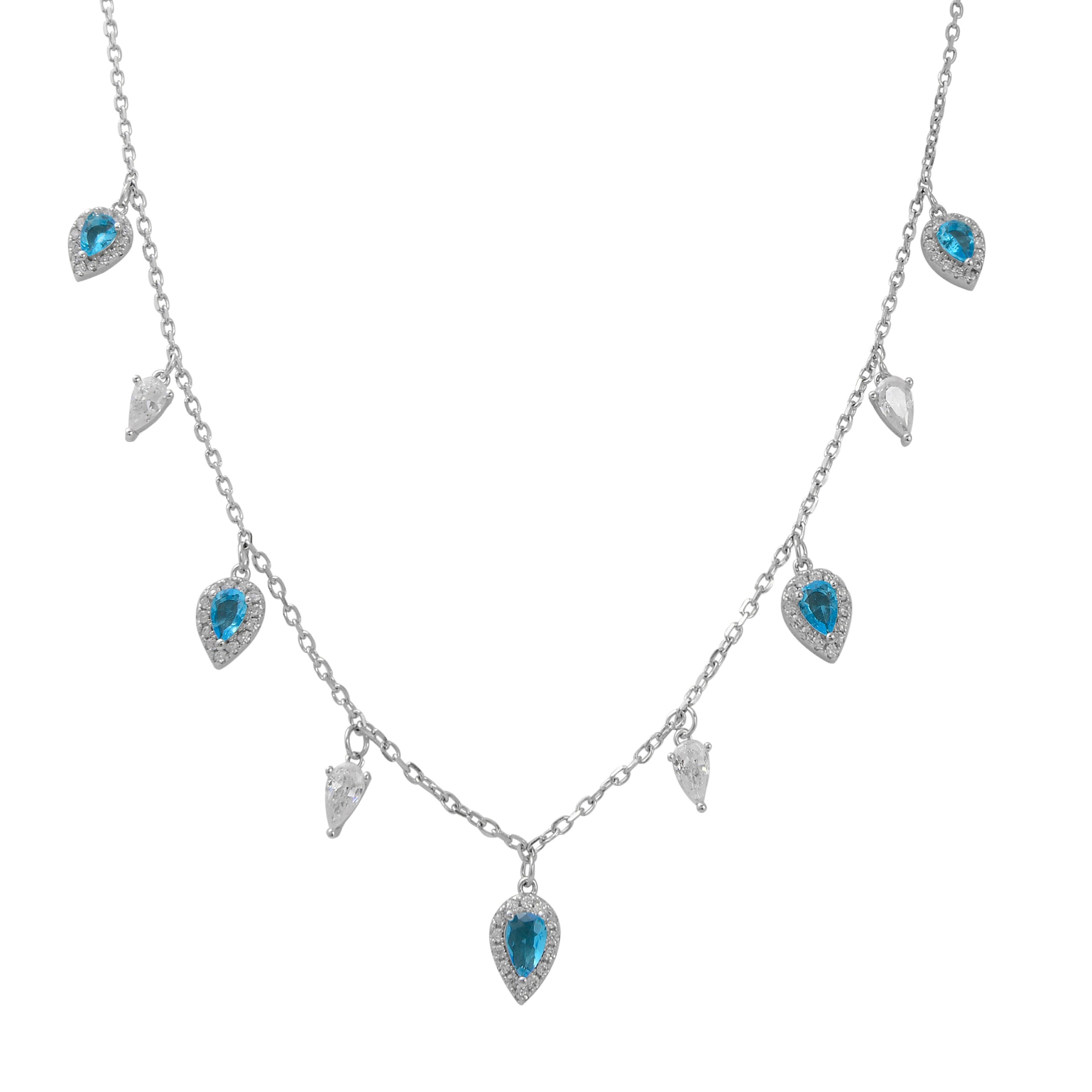 שרשרת מרובת תיליונים מכסף אמיתי