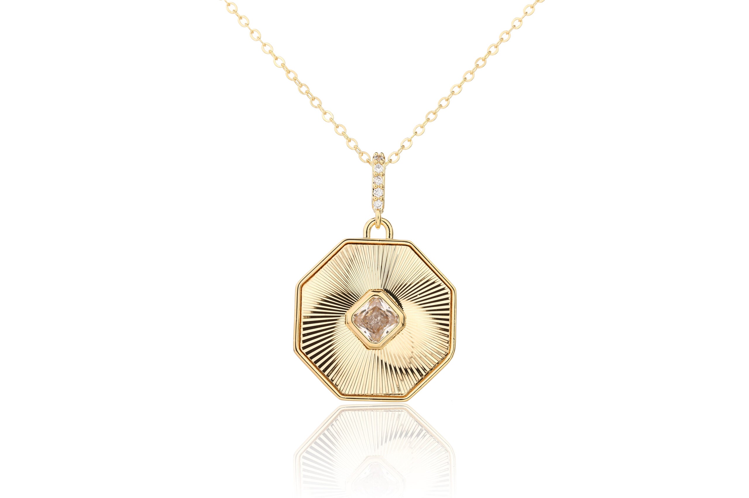 שרשרת עוצמתית עם תיליון משושה